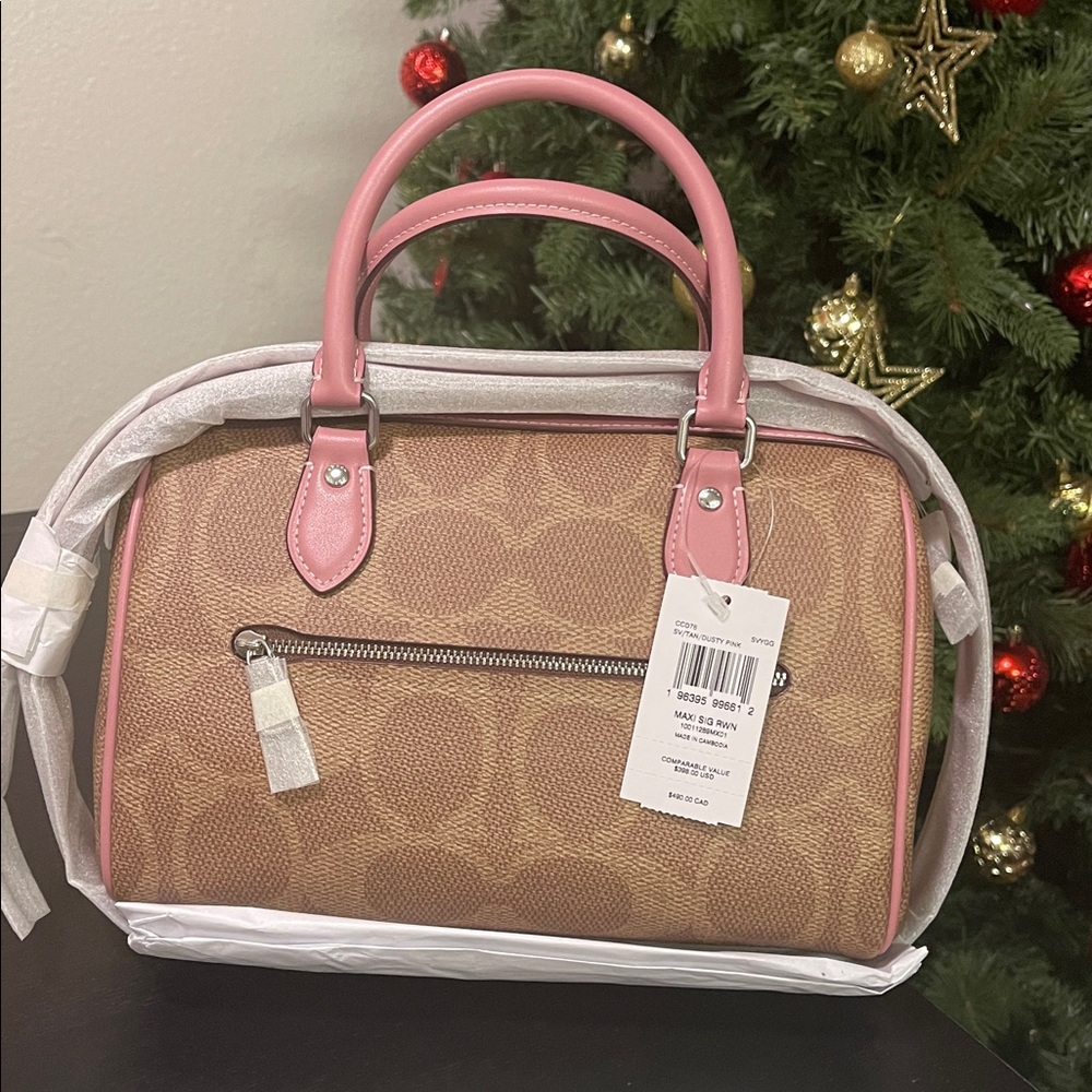 Coach Rowan Satchel Bag In Maxi Signature Canvas - Picture 5 of 5
